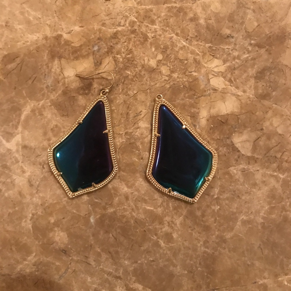 irredescent kendra scott alexandria earrings